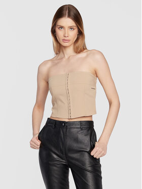 Calvin Klein Jeans Calvin Klein Jeans Top J20J220947 Béžová Slim Fit