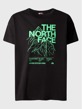 The North Face The North Face Tricou B Mountain Line S/S TeeNF0A859AJK31 Negru Regular Fit