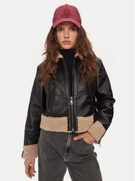 Μπουφάν από απομίμηση δέρματος Sisley φωτογραφία