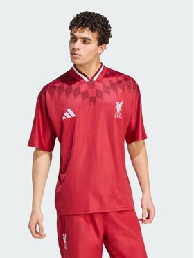 adidas adidas Koszulka techniczna 169216 Czerwony Loose Fit