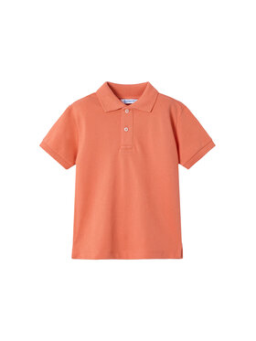 Mayoral Mayoral Тениска с яка и копчета 150 Оранжев Regular Fit