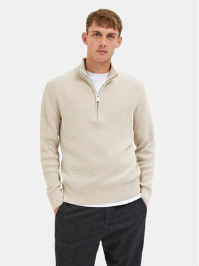 Selected Homme Selected Homme Πουλόβερ Rodney 16087985 Μπεζ Regular Fit