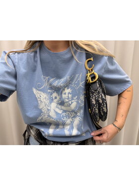 Magda Matyja Magda Matyja T-Shirt CLOUD T-SHIRT Niebieski Oversize