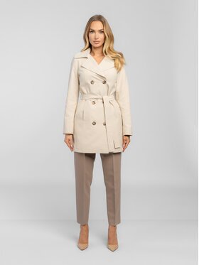 Salme Salme Trenčkot Ksenia Biela Regular Fit