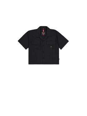 Alpha Industries Alpha Industries Koszula Short Sleeve Cargo Shirt Women Czarny Loose Fit