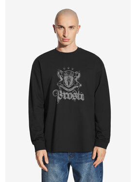 PROSTO. PROSTO. Longsleeve Crest Czarny Regular Fit