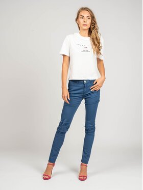Trussardi Trussardi Παντελόνι υφασμάτινο 56J00059 Μπλε Skinny Fit