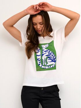Cream Cream Тишърт CRCarla 10610988 Бял Regular Fit