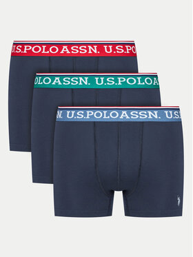 U.S. Polo Assn. U.S. Polo Assn. Komplet 3 par bokserek MUP4078 Granatowy