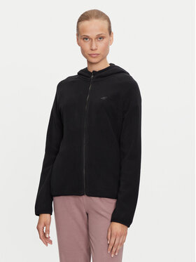 4F 4F Fleecová mikina 4FWMM00TFLEF291 Černá Regular Fit