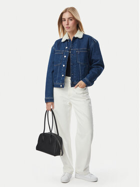 Tommy Jeans Tommy Jeans Geacă de blugi Archive Teddy DW0DW23519 Albastru Regular Fit