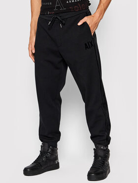 Armani Exchange Armani Exchange Teplákové kalhoty 6KZPFR ZJ6LZ 1200 Černá Regular Fit