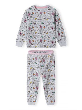 minoti minoti Piżama 16pj 2 Szary Loose Fit