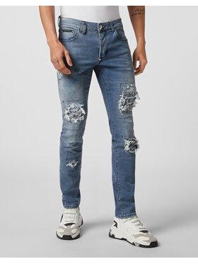 PHILIPP PLEIN PHILIPP PLEIN Džínsy 5635 Svetlo modrá Straight Leg