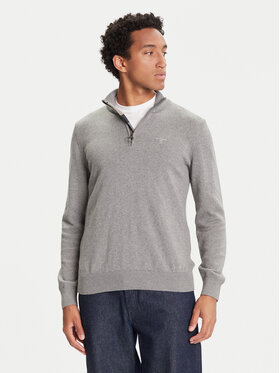 Barbour Barbour Пуловер Half Zip MKN1074GY52 Сив Regular Fit