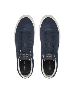 Tommy Hilfiger Superge Th Hi Vulc Low Street Suede FM0FM05112 Mornarsko Modra