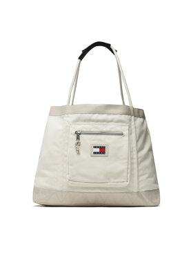 Tommy Jeans Tommy Jeans Tasche Tjm Beach Hiker Overs. Tote AM0AM10887 Écru