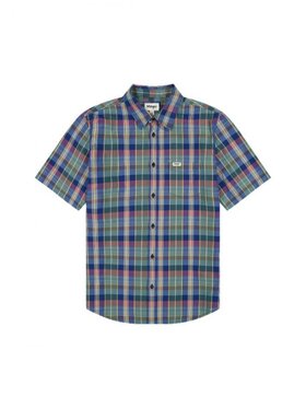 Wrangler Wrangler Camicia WRANGLER SS 1 POCKET SHIRT Blu Regular Fit