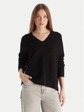 Kontatto Kontatto Sweter 3M0842C Czarny Relaxed Fit