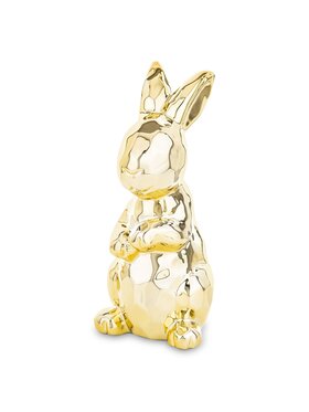 MIAhome MIAhome Figurka złota królika 20x8,5x10 cm CONIGLIO DORATO - II Złoty
