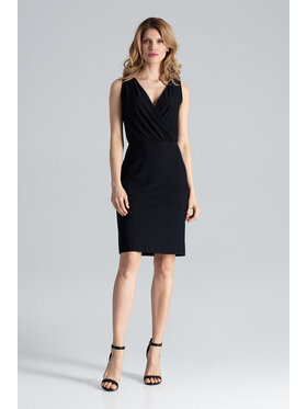 FIGL FIGL Šaty M135 Čierna Slim Fit