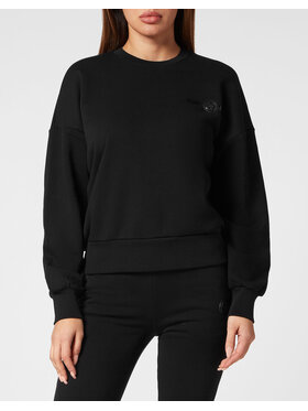 Plein Sport Plein Sport Longsleeve 8251 Czarny Regular Fit