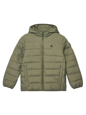 Calvin Klein Jeans Calvin Klein Jeans Зимно яке Inst Logo IB0IB02174 D Зелен Regular Fit