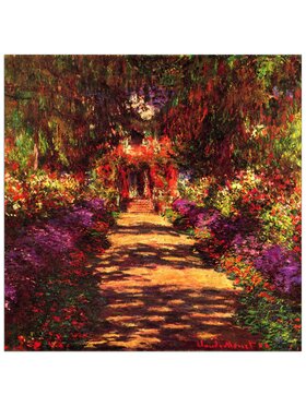 Artopweb Artopweb Dekoracja ścienna Path in Monets garden in Giverny  Kolorowy