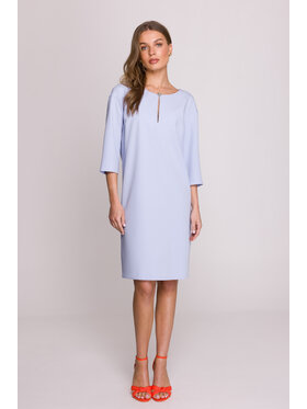 Stylove Stylove Večerní šaty S394 Světle modrá Premium Fit