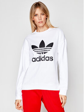 adidas adidas Світшот Trefoil GN2961 Білий Regular Fit