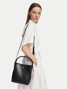 Calvin Klein Calvin Klein Ročna torba Ck Bucket With Strap LV04F3174G Črna
