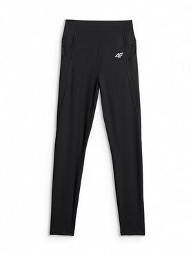 4F 4F Legginsy TRAINING Czarny Slim Fit