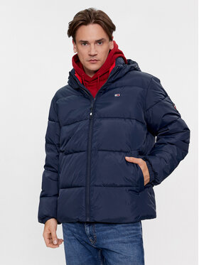 Tommy Jeans Tommy Jeans Pūkinė striukė Essential DM0DM18487 Tamsiai mėlyna Regular Fit