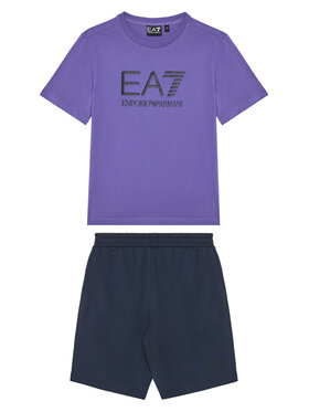 EA7 Emporio Armani EA7 Emporio Armani Комплект тишърт и панталонки 7B000043 AF10378 MA028 Цветен Regular Fit
