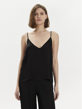 Gaudi Gaudi Топ 411FD45029 Чорний Relaxed Fit