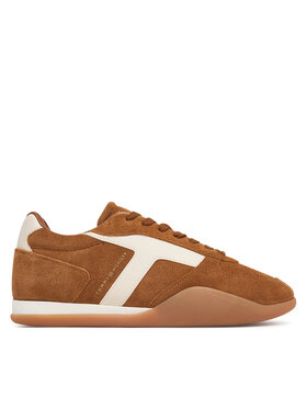 Tommy Hilfiger Tommy Hilfiger Sneakersy Th Vintage Low Runner Suede FW0FW09621 Brązowy