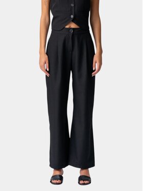 TeeShoppen TeeShoppen Spodnie materiałowe 'Basic Collection' Czarny Regular Fit