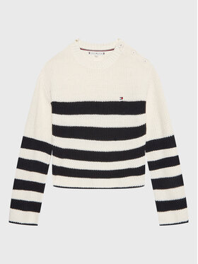 Tommy Hilfiger Tommy Hilfiger Maglione Nautical KG0KG07078 D Bianco Regular Fit