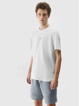 4F 4F Tričko 4FWSS24TTSHM1282 Biela Regular Fit