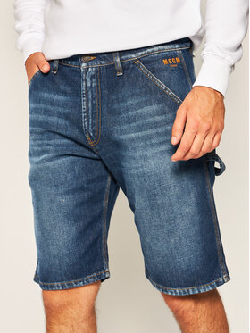 MSGM MSGM Pantaloncini di jeans 2840MB43L 207072 Blu scuro Regular Fit