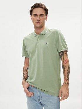 Lee Lee Polo 112349953 Zielony Regular Fit