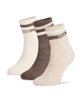 Fila Fila Șosete scurte F8207-AW24 (3-pack) Écru