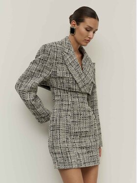 La Mania La Mania Marynarka DONNA Czarny Classic Fit