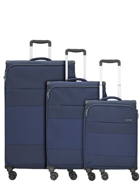 D&N D&N Komplet walizek 208434 Błękitny