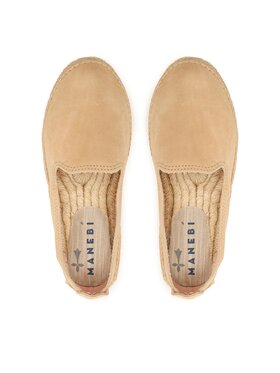 Manebi Espadrile Suede Flat Espadrilles Bež