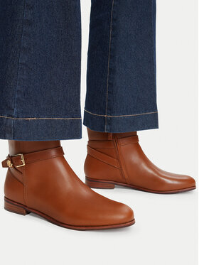 LAUREN RALPH LAUREN LAUREN RALPH LAUREN Polokozačky Brooke Bt 2 802974382001 Hnědá