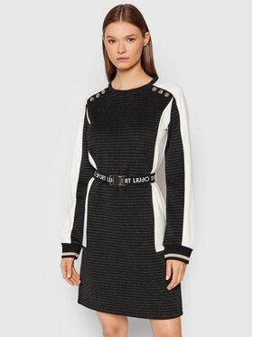 Liu Jo Sport Liu Jo Sport Úpletové šaty TF1208 J6239 Čierna Regular Fit