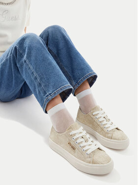 Guess Guess Sneakers aus Stoff CEO-GG-02-SS2026 Goldfarben