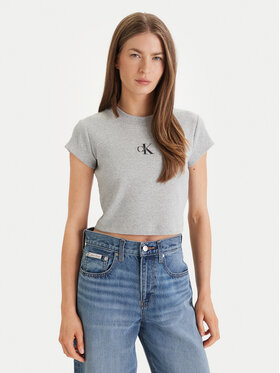 Calvin Klein Jeans Calvin Klein Jeans Tričko LV047AB802 Sivá Regular Fit