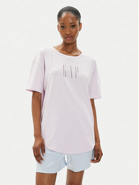 Gap Gap Póló 627139-02 Lila Loose Fit